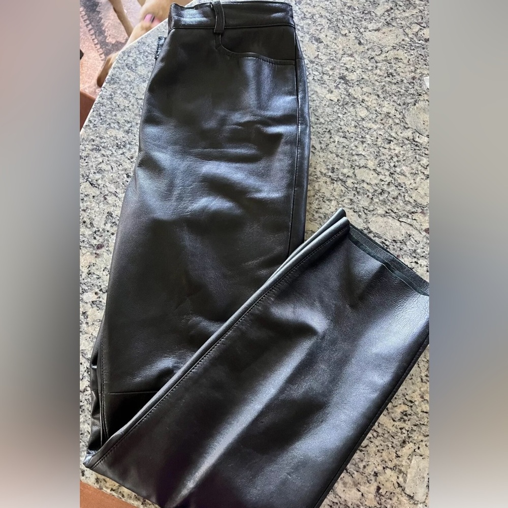 A & S Selections Leather Pants Size 10-Excellent